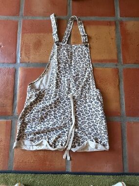 Wallflower Leopard Print Romper Overalls